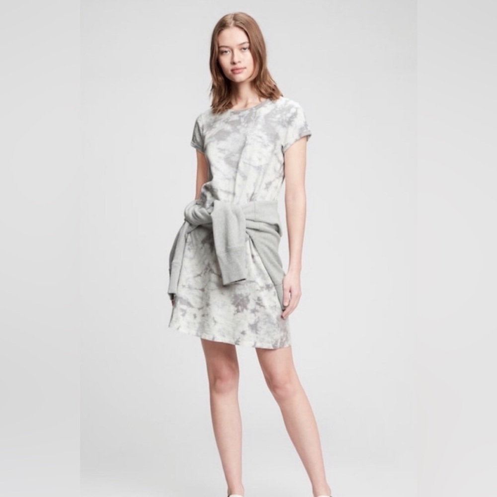 Gap tee dress. Size M / Medium. Grey, tye-dye.